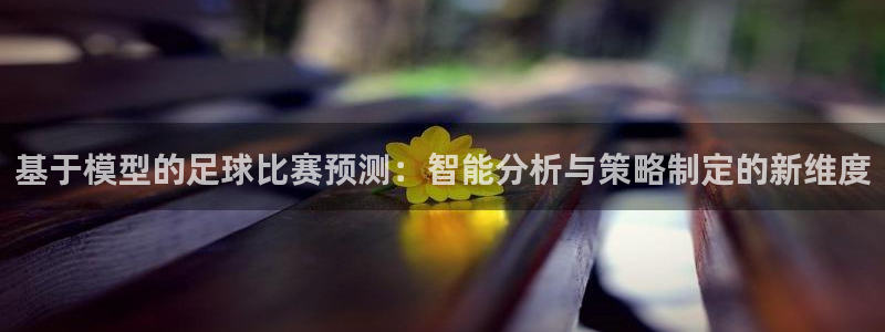 基于模型的足球比赛预测:智能分析与策略制定的新维度