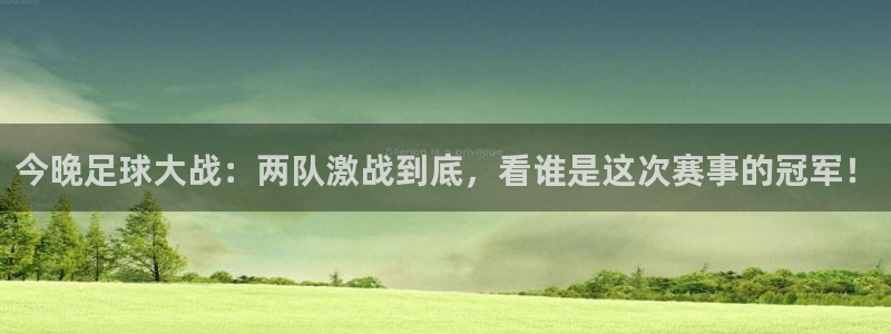 今晚足球大战:两队激战到底,看谁是这次赛事的冠军!